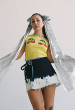 Load image into Gallery viewer, Arizona Bleached Denim Mini Wrap Skirt
