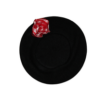 Load image into Gallery viewer, Blossom Beret with Rosette
