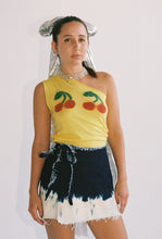 Load image into Gallery viewer, Arizona Bleached Denim Mini Wrap Skirt
