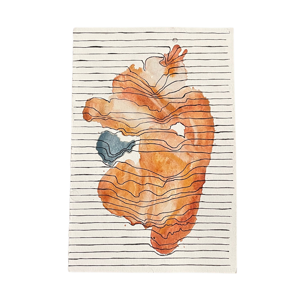 Heart Beat Watercolor
