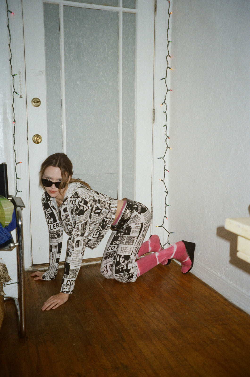 News Girl Zipper Sweatshirt