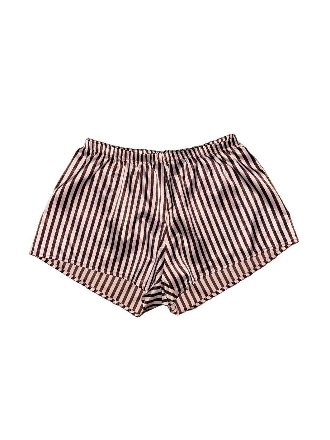Cocoa and Blush Silk Tap Short